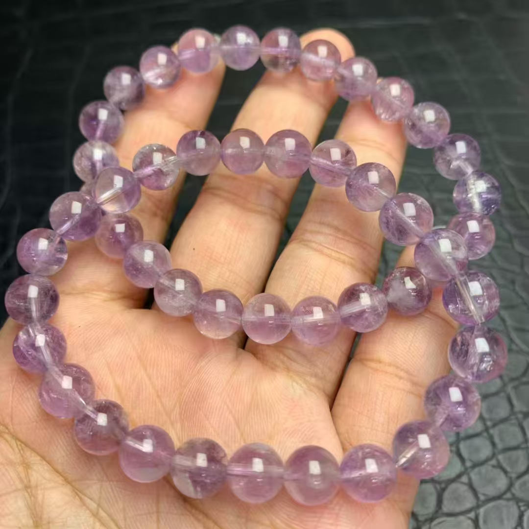 天然紫色水晶手链